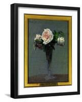 Flowers Painting by Henri Fantin Latour (1836-1904) 1872 Dim 0,24 X 0,31 M Paris Musee Du Louvre Ma-Henri Fantin-Latour-Framed Giclee Print