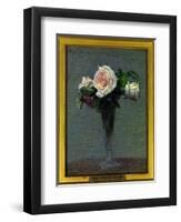 Flowers Painting by Henri Fantin Latour (1836-1904) 1872 Dim 0,24 X 0,31 M Paris Musee Du Louvre Ma-Henri Fantin-Latour-Framed Giclee Print