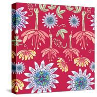 Flowers, Passion Flower Color-Belen Mena-Stretched Canvas