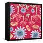 Flowers, Passion Flower Color-Belen Mena-Framed Stretched Canvas