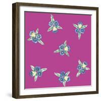 Flowers Pattern-Miguel Balbás-Framed Giclee Print