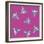 Flowers Pattern-Miguel Balbás-Framed Giclee Print