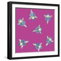 Flowers Pattern-Miguel Balbás-Framed Giclee Print