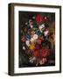 Flowers' Pot in a Garden-null-Framed Giclee Print