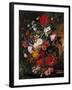 Flowers' Pot in a Garden-null-Framed Giclee Print