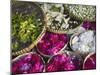Flowers Prepared for Offerings, Yogyakarta, Java, Indonesia-Ian Trower-Mounted Premium Photographic Print