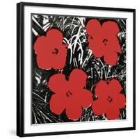 Flowers (Red), 1964-Andy Warhol-Framed Art Print