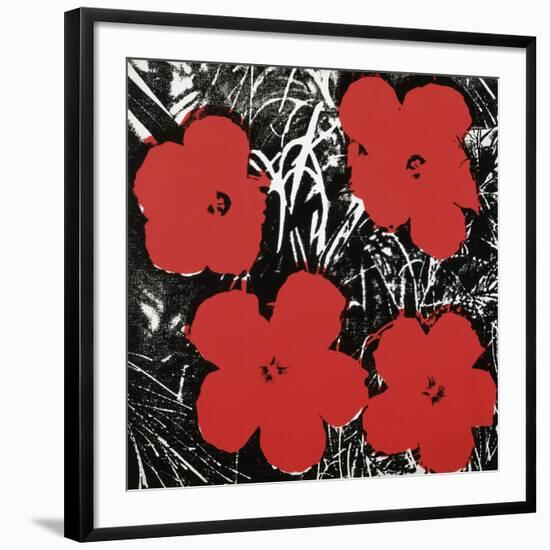 Flowers (Red), 1964-Andy Warhol-Framed Art Print