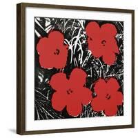 Flowers (Red), 1964-Andy Warhol-Framed Art Print