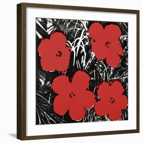 Flowers (Red), 1964-Andy Warhol-Framed Art Print