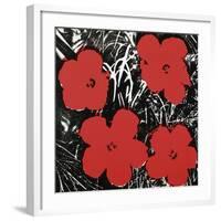 Flowers (Red), 1964-Andy Warhol-Framed Art Print