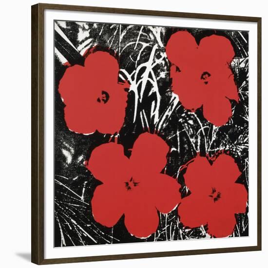 Flowers (Red), 1964-Andy Warhol-Framed Art Print