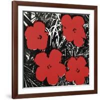 Flowers (Red), 1964-Andy Warhol-Framed Art Print