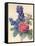 Flowers, Roses and Larkspur-Camile de Chanteraine-Framed Stretched Canvas