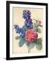 Flowers, Roses and Larkspur-Camile de Chanteraine-Framed Giclee Print