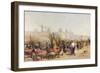 Flowers Sellers on the Banks of the Seine-Gustave Fraipont-Framed Giclee Print