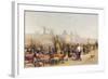 Flowers Sellers on the Banks of the Seine-Gustave Fraipont-Framed Giclee Print