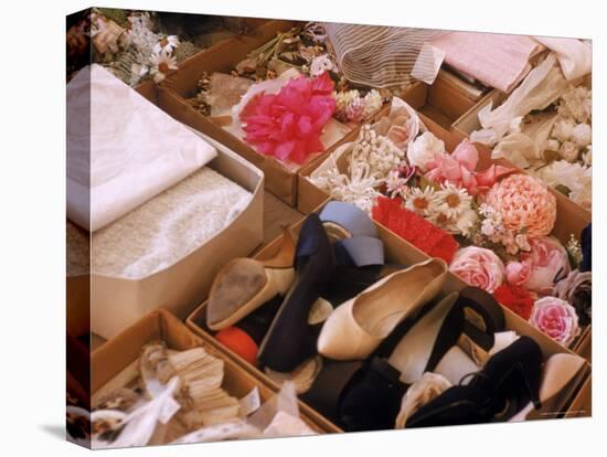 Flowers, Shoes and Other Accessories at Dior's Studio-Loomis Dean-Stretched Canvas
