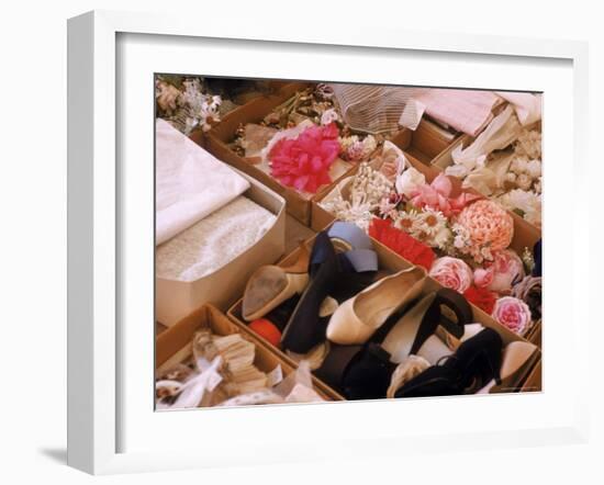 Flowers, Shoes and Other Accessories at Dior's Studio-Loomis Dean-Framed Photographic Print