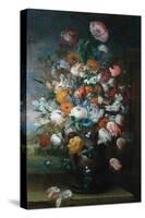 Flowers, Studies with Irises, 1682-Jan van Huysum-Stretched Canvas