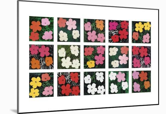 Flowers (various), 1964 - 1970-Andy Warhol-Mounted Art Print