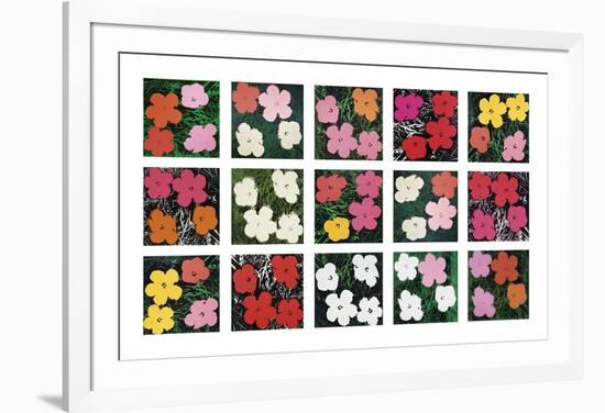 Flowers (various), 1964 - 1970-Andy Warhol-Framed Art Print