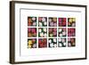 Flowers (various), 1964 - 1970-Andy Warhol-Framed Giclee Print