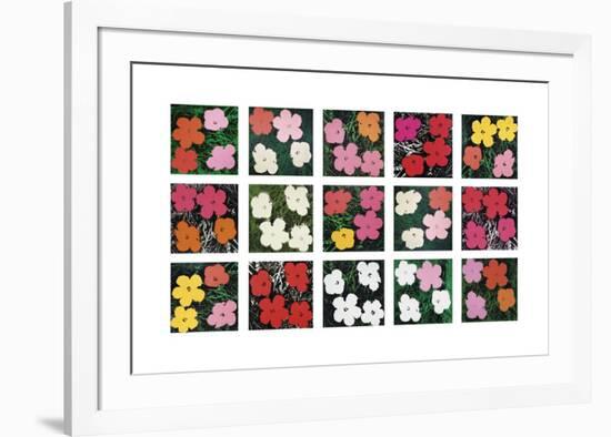 Flowers (various), 1964 - 1970-Andy Warhol-Framed Giclee Print