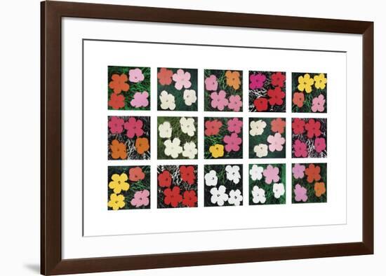 Flowers (various), 1964 - 1970-Andy Warhol-Framed Giclee Print