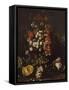 Flowers with Crystal Bowl-Paolo Porpora-Framed Stretched Canvas