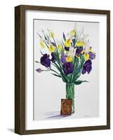 Flowers with Face from an Icon-Christopher Ryland-Framed Giclee Print