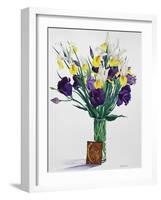 Flowers with Face from an Icon-Christopher Ryland-Framed Giclee Print