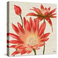 Flowers with Script I-Elizabeth Medley-Stretched Canvas