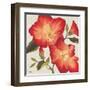 Flowers with Script II-Elizabeth Medley-Framed Art Print