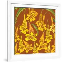 Flowers, Yellow Trumpetbush Color-Belen Mena-Framed Giclee Print