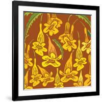 Flowers, Yellow Trumpetbush Color-Belen Mena-Framed Giclee Print