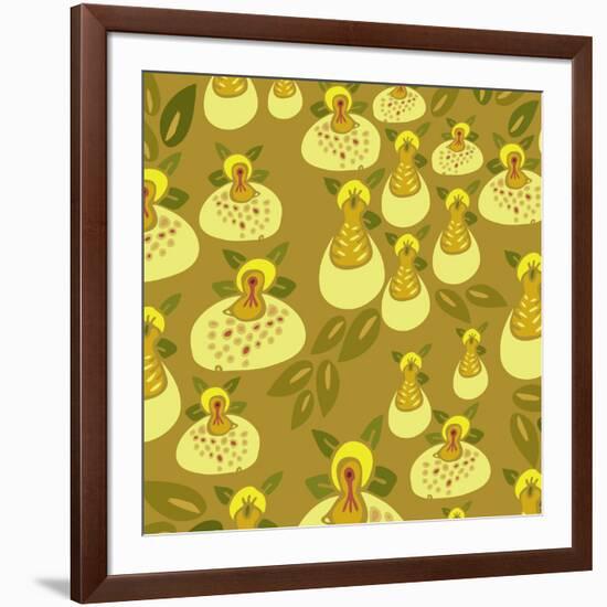 Flowers, Zapatitos Color-Belen Mena-Framed Giclee Print