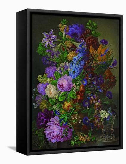 Flowers-Joseph Nigg-Framed Stretched Canvas