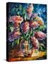 Flowers-Leonid Afremov-Stretched Canvas