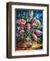 Flowers-Leonid Afremov-Framed Art Print