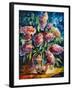 Flowers-Leonid Afremov-Framed Art Print