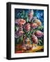 Flowers-Leonid Afremov-Framed Art Print