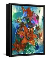 Flowers-Andrzej Pluta-Framed Stretched Canvas