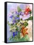 Flowers-Andrzej Pluta-Framed Stretched Canvas