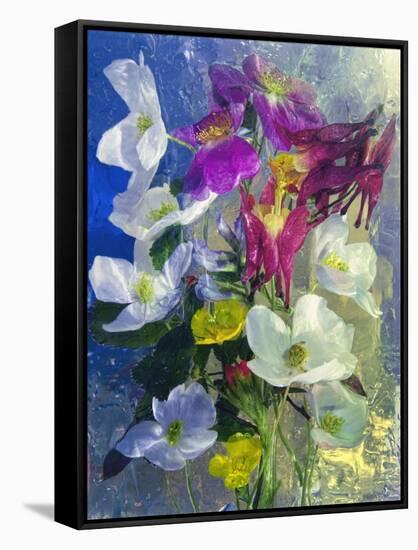 Flowers-Andrzej Pluta-Framed Stretched Canvas