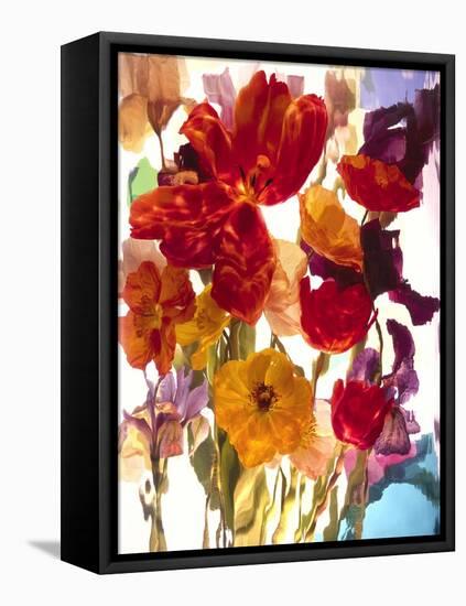 Flowers-Andrzej Pluta-Framed Stretched Canvas