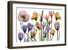 Flowerscape Portrait-Albert Koetsier-Framed Premium Giclee Print