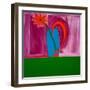 Flowervase,1998,(oil on linen)-Cristina Rodriguez-Framed Giclee Print