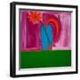 Flowervase,1998,(oil on linen)-Cristina Rodriguez-Framed Giclee Print