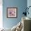 Flowery Dreams II-Blue Fish-Framed Art Print displayed on a wall